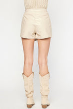 Load image into Gallery viewer, Faux Leather Wrap Studded Skort