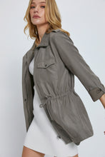 Load image into Gallery viewer, Grey Utility Lightweight Jacket