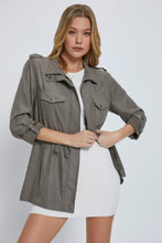 Load image into Gallery viewer, Grey Utility Lightweight Jacket