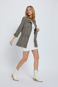 Grey Utility Lightweight Jacket