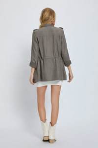 Grey Utility Lightweight Jacket