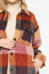 Brick Button Up Shacket