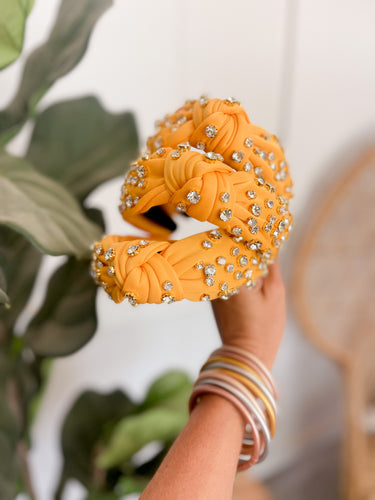 Mustard Jeweled Headband