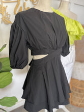 Load image into Gallery viewer, Macy Mini Black Dress