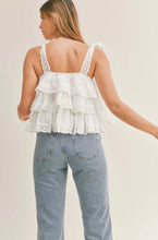 Load image into Gallery viewer, Marley Embroidered Tiered Top