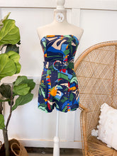 Load image into Gallery viewer, Lexi Navy Print Romper