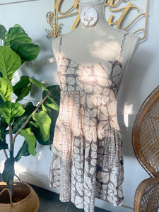 Janell Khaki Mini Dress