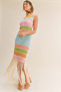 Hannah Crochet Knit Maxi