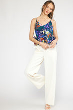 Load image into Gallery viewer, Claire Navy Floral Top