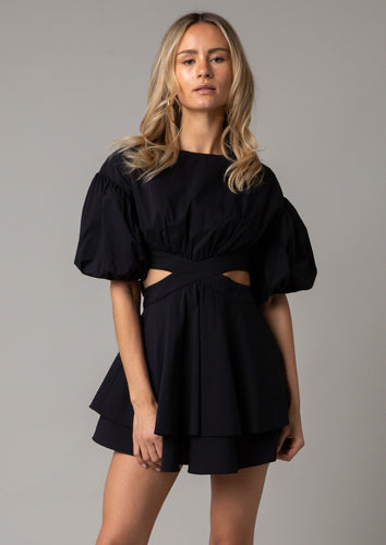 Macy Mini Black Dress