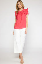 Load image into Gallery viewer, Abby Ruffled Sleeve Top