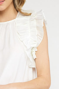 Abby Ruffled Sleeve Top