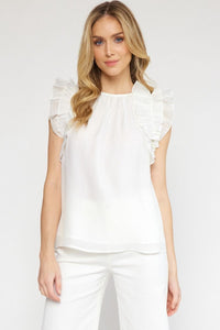 Abby Ruffled Sleeve Top