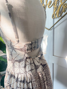 Janell Khaki Mini Dress