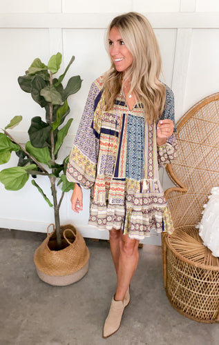 Catie Patchwork Dress