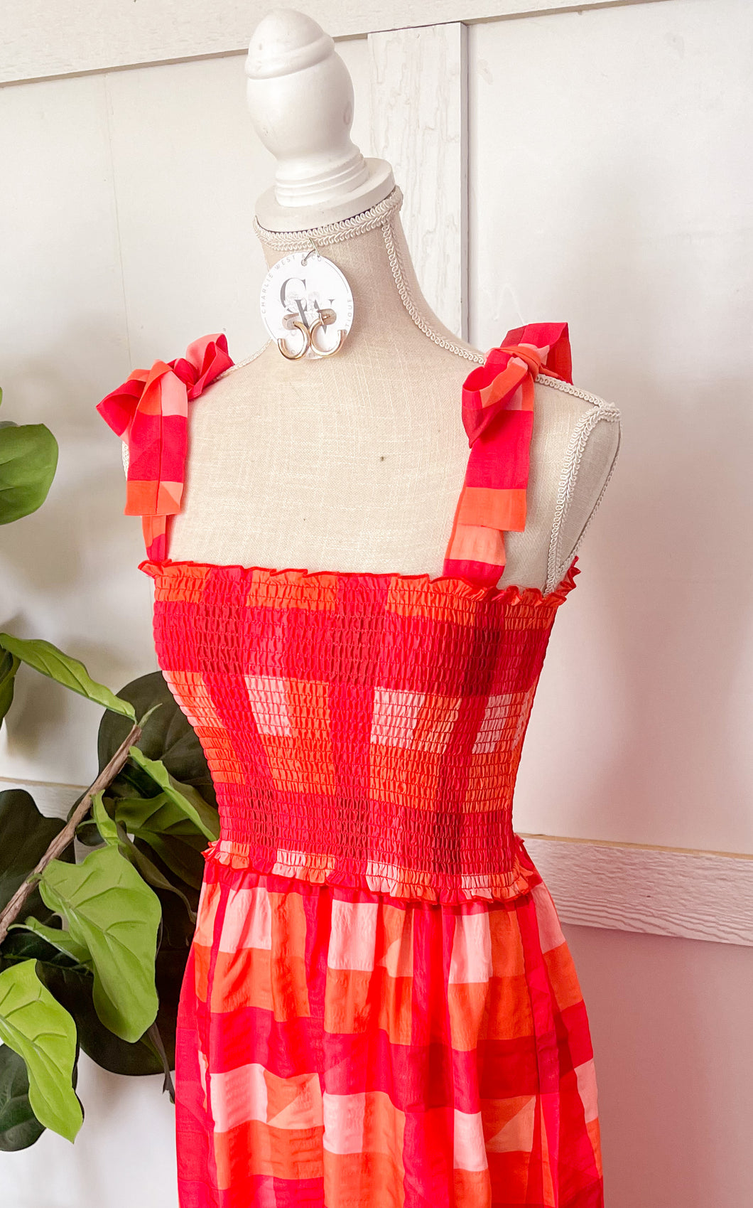 Sunrise THML Smocked Dress