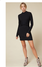Load image into Gallery viewer, Black Ribbed Cut Out Dress