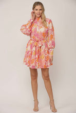 Load image into Gallery viewer, Floral Print Chiffon Ruffle Dress