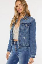 Load image into Gallery viewer, Distressed Denim Jacket