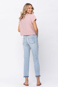 Destroyed Mid-Rise Denim