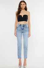Load image into Gallery viewer, High rise slim straight Denim
