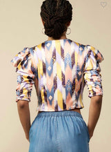 Load image into Gallery viewer, Riley Ruched Front Tied Blouse