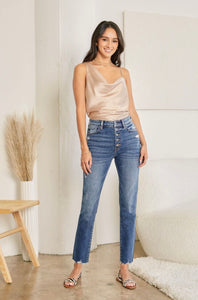 High Rise Cigarette Denim