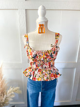 Load image into Gallery viewer, Aurora Floral Tie Top