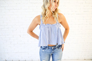 Seaside Stripe Crop