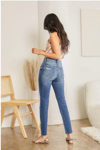 High Rise Cigarette Denim