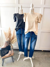 Load image into Gallery viewer, Jordan Leather Short Sleeve Top