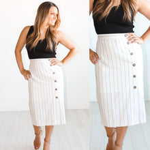 Load image into Gallery viewer, Gillian Button Skirt