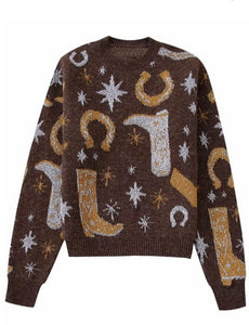 Cowboy Up Jacquard Sweater