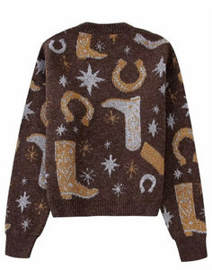 Cowboy Up Jacquard Sweater