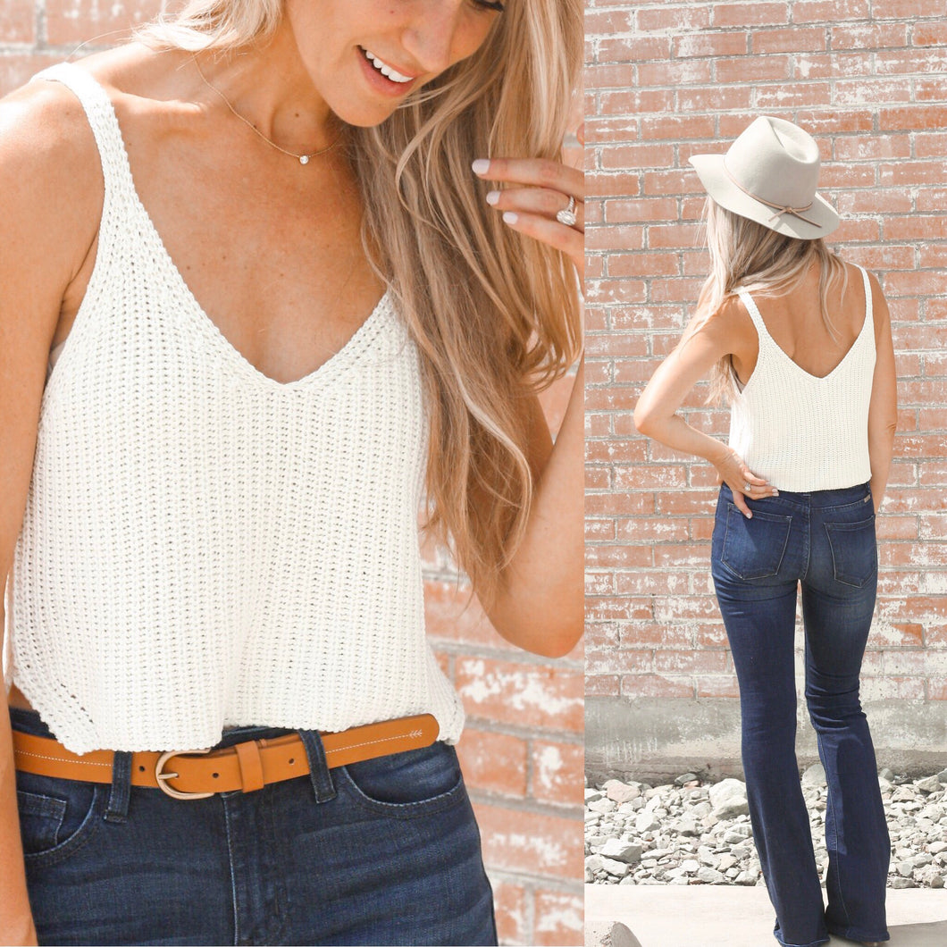 Crop Top Knit Tank