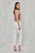 Load image into Gallery viewer, Mid Rise White Skinny Denim