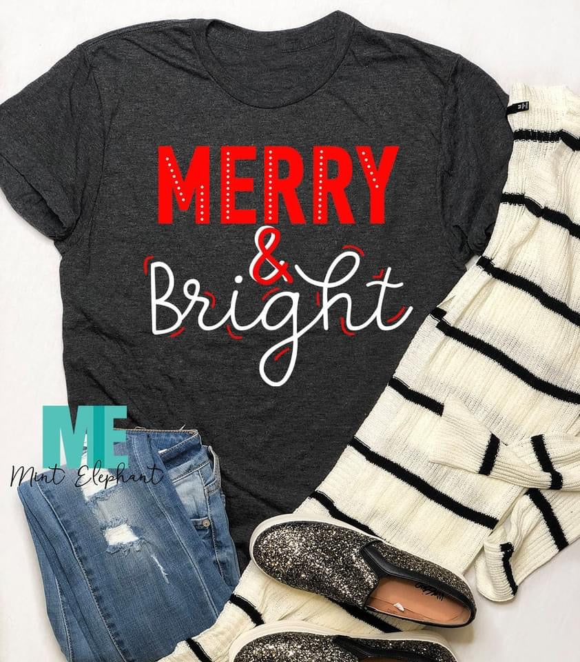 Merry & Bright Graphic Tee