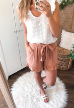 Load image into Gallery viewer, Terra Cotta Linen Shorts