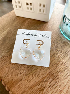 Crystal Heart Earrings