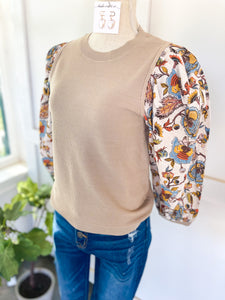 Taylor Round Neck Contrast Sweater