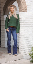 Load image into Gallery viewer, Chunky Hunter Green Sweater