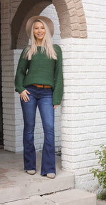 Chunky Hunter Green Sweater