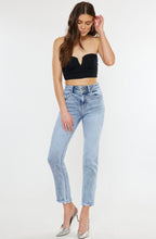 Load image into Gallery viewer, High rise slim straight Denim