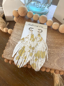 Leather Fringe Earrings