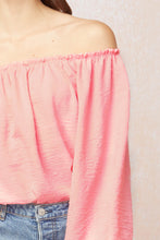 Load image into Gallery viewer, Pink Swiss Dot Top