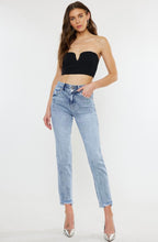 Load image into Gallery viewer, High rise slim straight Denim