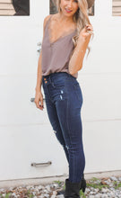 Load image into Gallery viewer, Chiffon Lace Cami-Taupe