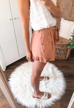 Load image into Gallery viewer, Terra Cotta Linen Shorts