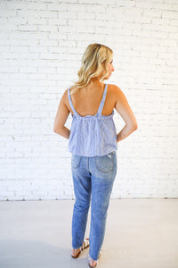 Seaside Stripe Crop