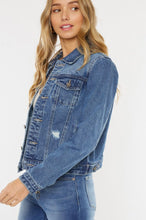 Load image into Gallery viewer, Distressed Denim Jacket